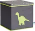 Store it Úložný box s víkem šedá se zeleným dinosaurem