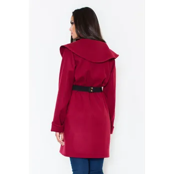 Dámský kabát Figl M407 vínový