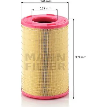 Vzduchový filtr Filtr vzduchový C25003 RVI Midlum