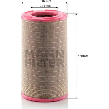 Vzduchový filtr Filtr vzduchový C301500 RVI, SCANIA 144