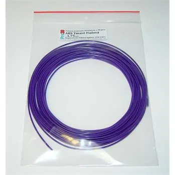 Filament Pro3D tisková struna ABS, 1,75mm, tmavě fialová - METRÁŽ - cena za 1m ( ABS filament purple )
