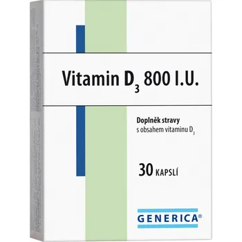 Generica Vitamin D3 800 IU 30 cps.