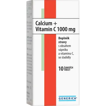 Generica Calcium + Vitamin C 1000 mg šumivé tbl. 10
