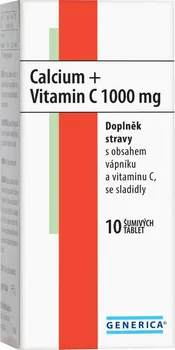 Generica Calcium + Vitamin C 1000 mg šumivé tbl. 10