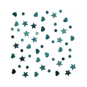 Náramek Ozdobné knoflíky Micro Mini Shapes Green