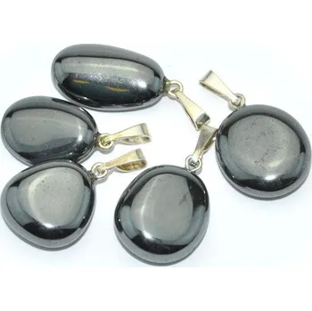 Přívěsek Hematit přívěsek Ag úchyt