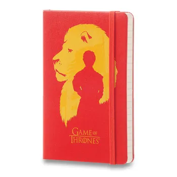 Zápisník Moleskine Hra o trůny červený linkovaný S