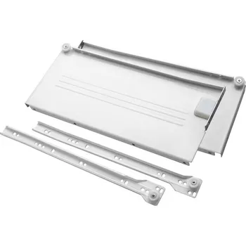 Zásuvkový kontejner Strong kolečkový výsuv s bočnicí 150/450mm barva: šedý