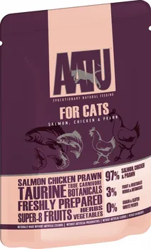 Krmivo pro kočku AATU Cat Salmon & Chicken & Prawn kapsička 85 g