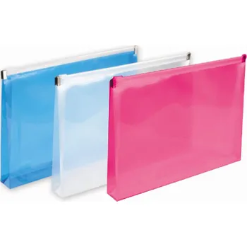 zakládací obal A5 se zipem rozšířený - růžová