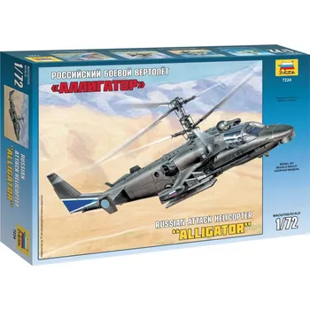 Plastikový model Zvezda Kamov Ka-52 Alligator Combat Helicopter 1:72
