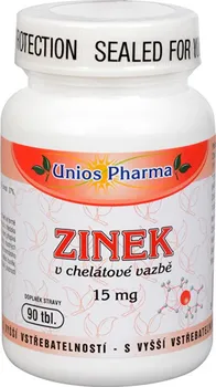 Unios Pharma Zinek 15 mg 90 tbl.