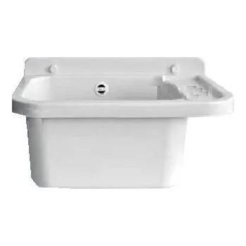 Umyvadlo Umyvadlo plastové 49,5 x 34 cm, bílé plastová výlevka