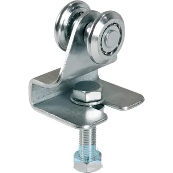 Dvoukolečkový vozík s držákem a závěsem pro kolejnici 339P vozík 338P-2 pro vrata do 60 kg