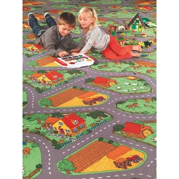 Vopi Farma dětský koberec 200 x 200 cm Koberec Vopi Farma dětský koberec 200 x 200 cm