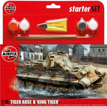Plastikový model Airfix Starter Set King Tiger Tank 1:76