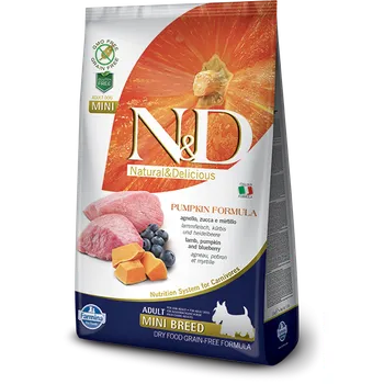 Krmivo pro psa N&D Grain Free Pumpkin Dog Adult Mini Lamb/Blueberry