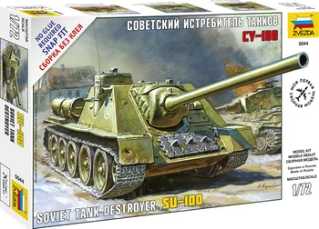 Plastikový model Zvezda Soviet Tank Destroyer SU-100 1:72
