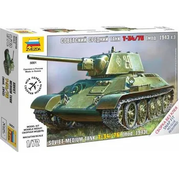 Plastikový model Zvezda Soviet Medium Tank T-34/76 1:72