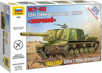 Plastikový model Zvezda ISU-152 Soviet Tank Destroyer 1:72