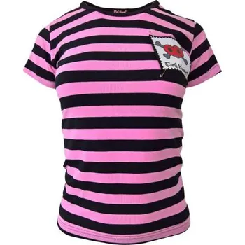 Dámské tričko dámské triko Evil Heart - růžové