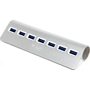 USB hub Beik sedmiportový USB 3.0 hub hliníkový