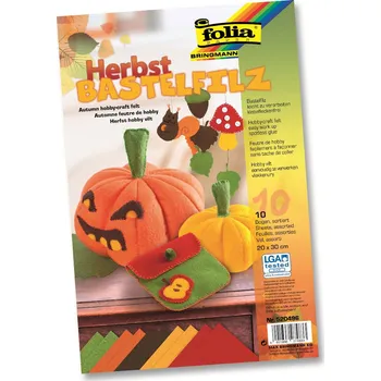 kreativní sada Folia Hobby filc 20x30cm - sada 10ks podzim