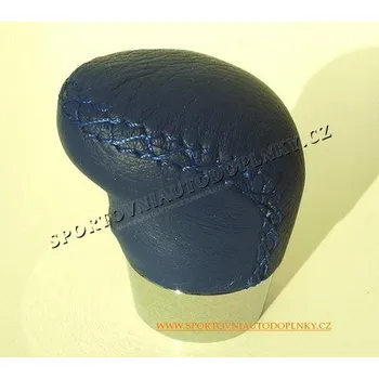 Hlavice řadicí páky ERGO PLUS KOŽENÁ BLUE