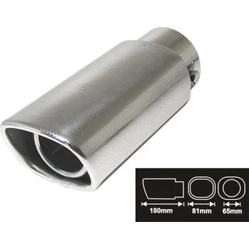 Koncovka výfuku Ocelová koncovka výfuku chrom 15 s uchycením