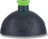 Zdravá lahev kompletní víčko, černé/zelená fluo zátka