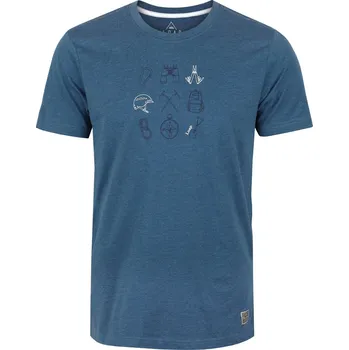 Pánské tričko Triko krátké pánské LOAP BOSON modrý melír