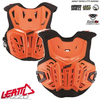 Motocyklový chránič Dětský chránič hrudi Leatt 2.5 Chest Protector Junior Orange Black Dětská - S / M