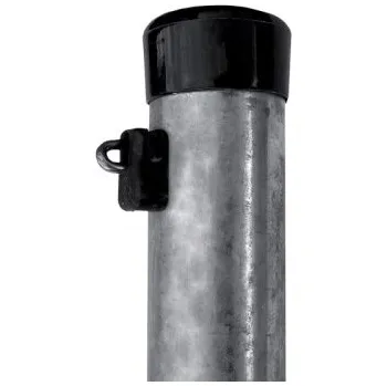 Plotový sloupek Kulatý sloupek Ideal 48 x 2400 mm šedý