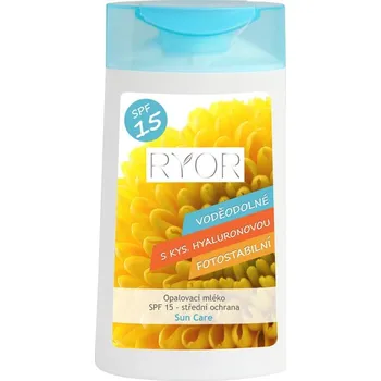 Přípravek na opalování Ryor Sun Care SPF15 opalovací mléko 200 ml