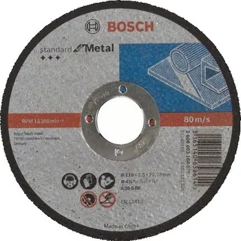 Příslušenství k nářadí Řezný kotouč Bosch 2608603164 na kov 115 x 2,5 mm