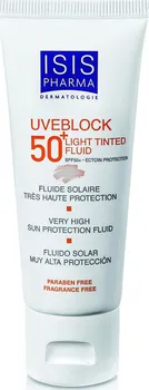 Přípravek na opalování Isis Uveblock Fluid Light Tint SPF 50+ 40 ml