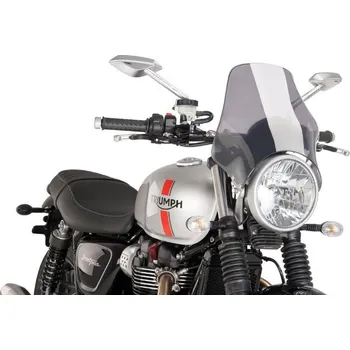 Plexi na moto Puig Universální 0869H NAKED kouřové (motocyklové plexi na naháče)