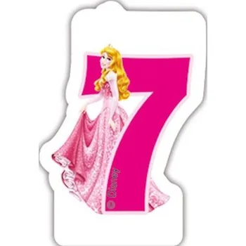 Dortová svíčka PRINCESS narozeninová svíčka č. 7