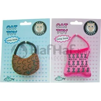 Hračka pro kočku PET LONDON Hračka pro kočky Catnip Handbag Barva: hnědá