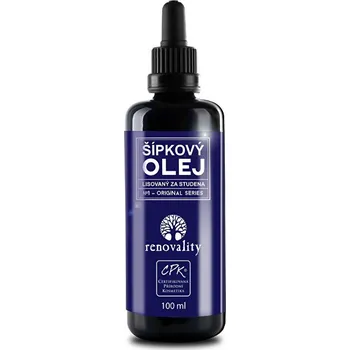 Pleťový olej Renovality Šípkový olej za studena lisovaný 100 ml
