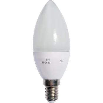 Žárovka LED žárovka E14 6W svíčka, 480 lm, neutrální bílá