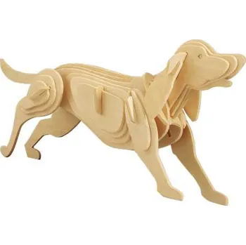 Dřevěná hračka Woodcraft Dřevěné 3D puzzle Pes
