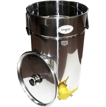 H. Holtermann Stáčecí nerez nádoba 50 kg - plast kohout