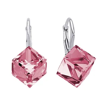 Náušnice Silvego Cube Rose VSW031E