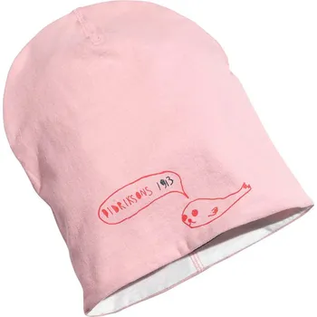 Pokrývka hlavy Dětská oboustranná čepice DIDRIKSONS MUSSLAN - světle růžová velikost: 0/2