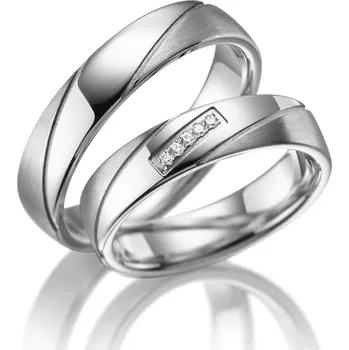 Prsten Snubní prsteny ze stříbra SI-09