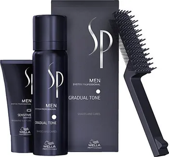 Kosmetická sada Wella Professional Gradual Tone hnědá 60 ml + SP Man šampon na vlasy 30 ml