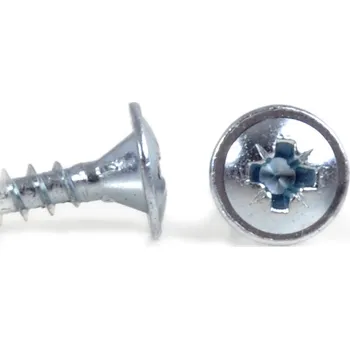 Spojovací materiál Vrut do dřeva ZnB čočková hl.+límec - 3,5x40