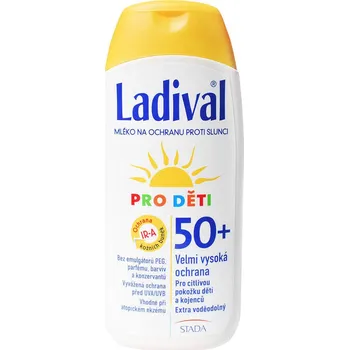 Přípravek na opalování Ladival Mléko na ochranu proti slunci pro děti SPF50+ 200 ml