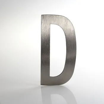 Domovní cedule Domovní číslo popisné Nerez LUCIDA - písmeno "D"